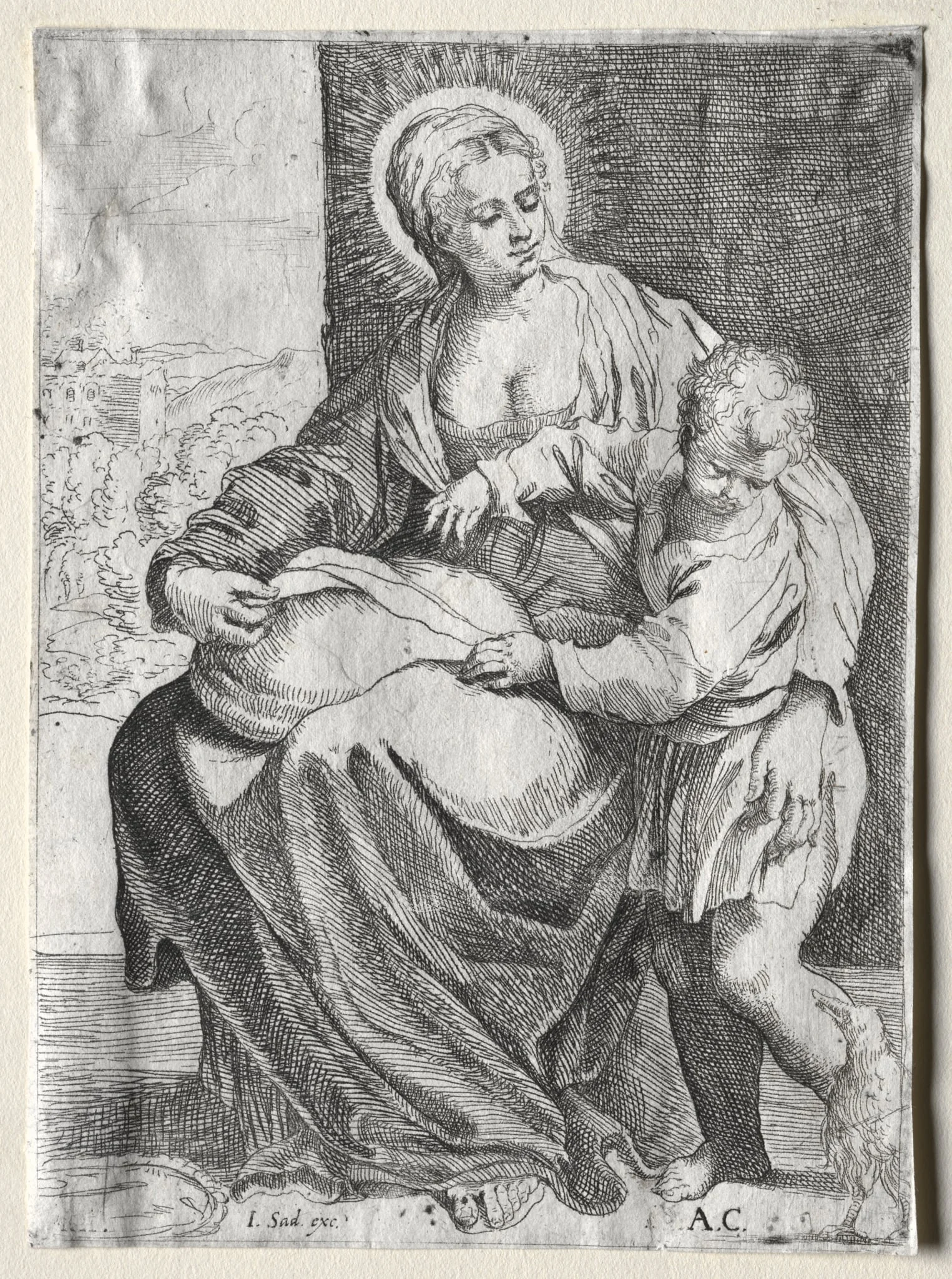 Madonna with the White Raven, detail