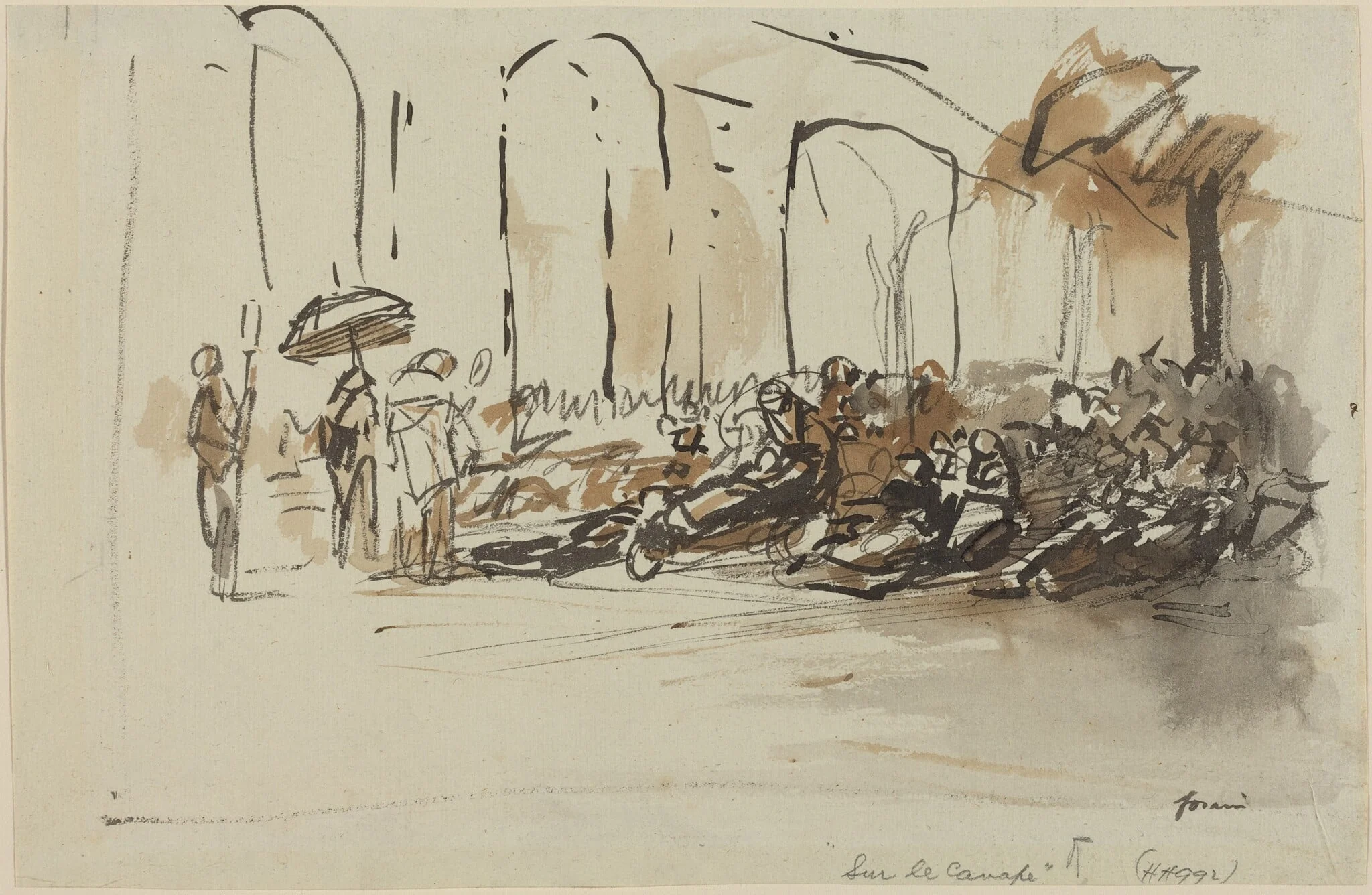 Sur le canape, detail