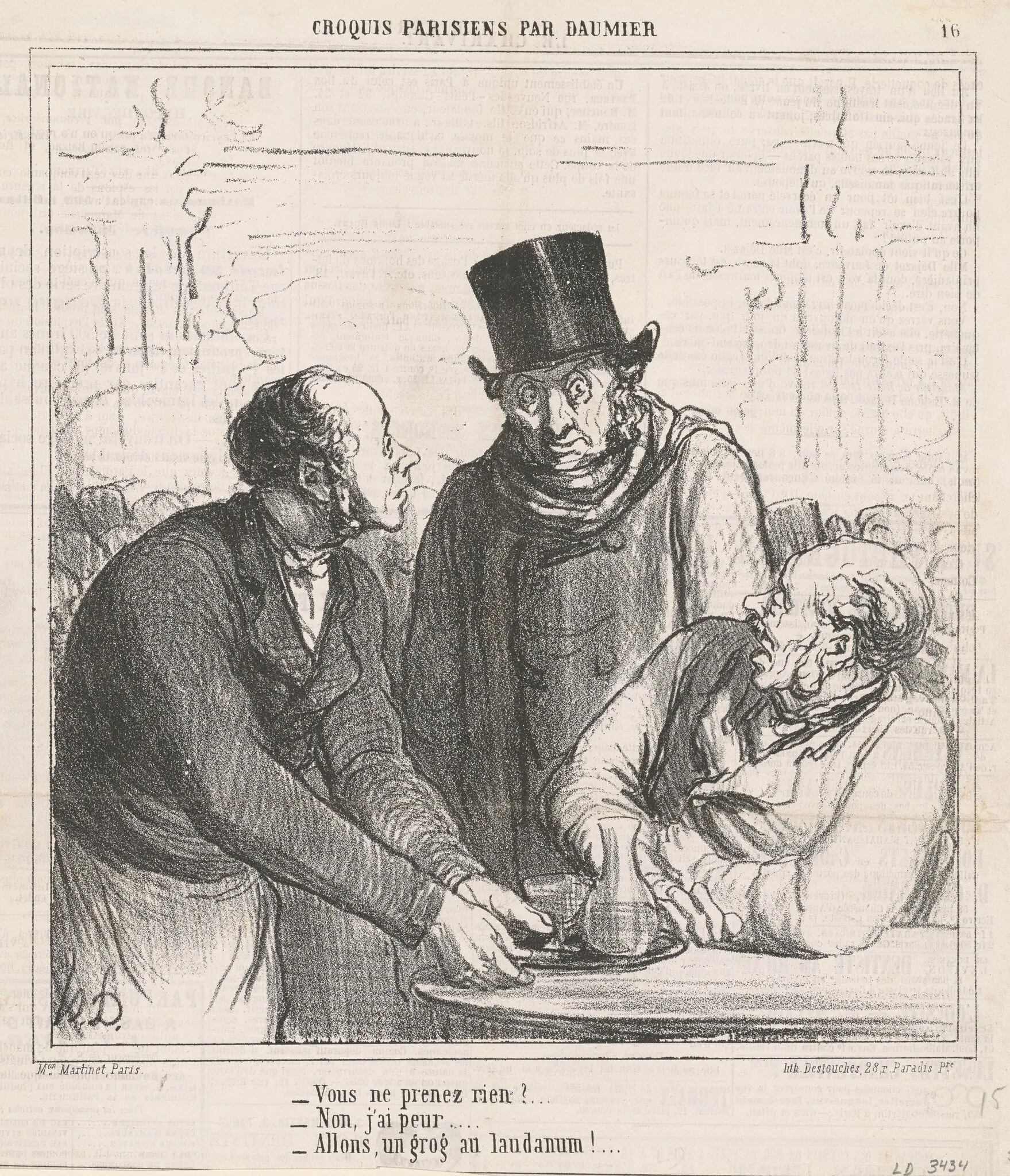 Vous ne prenez rien?, detail