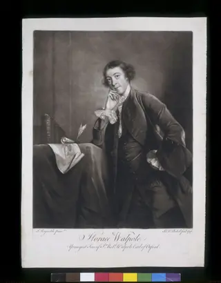 Horace Walpole, by Joshua Reynolds, 1757