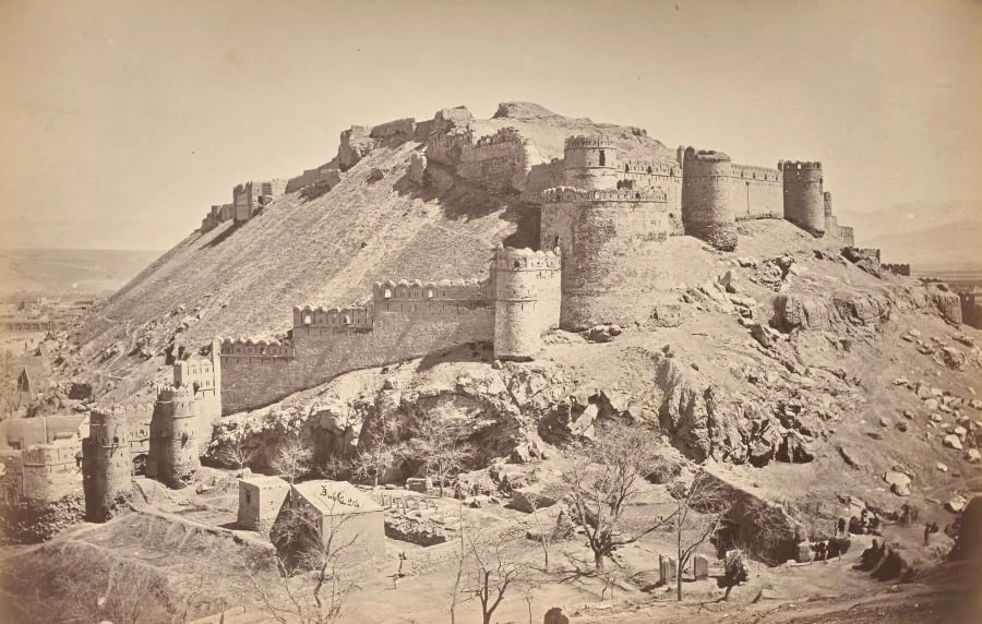 Upper Bala Hissar, from West, detail