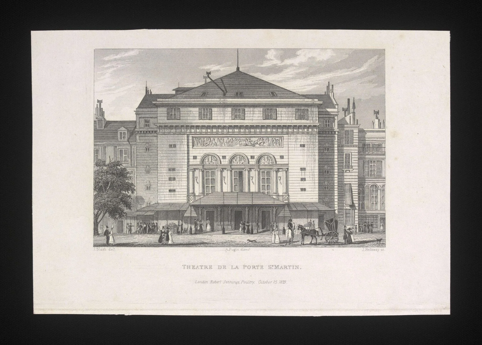 Theatre de La Porte St. Martin, detail