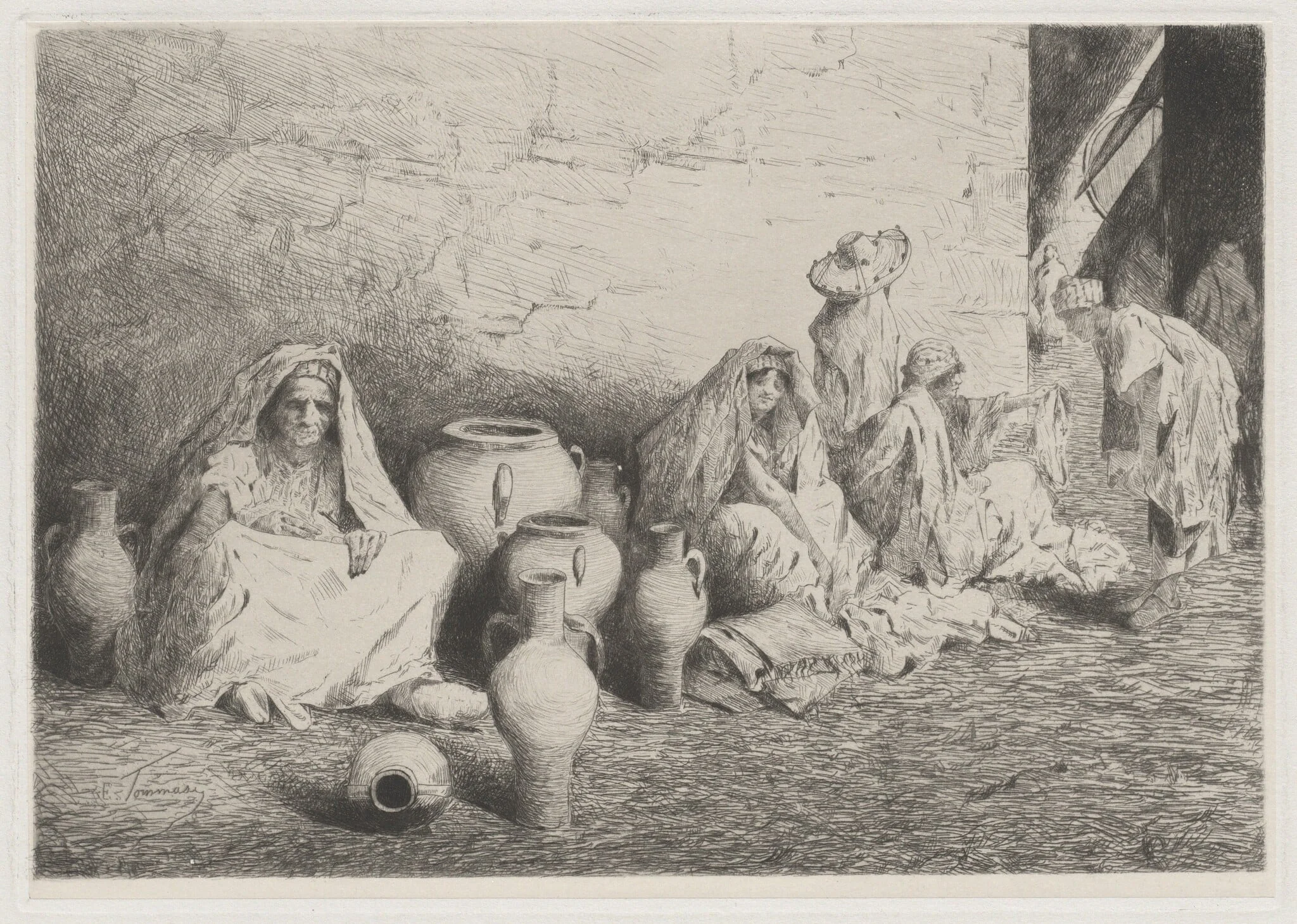 Market in Tangiers [Mercato di Tangeri], detail