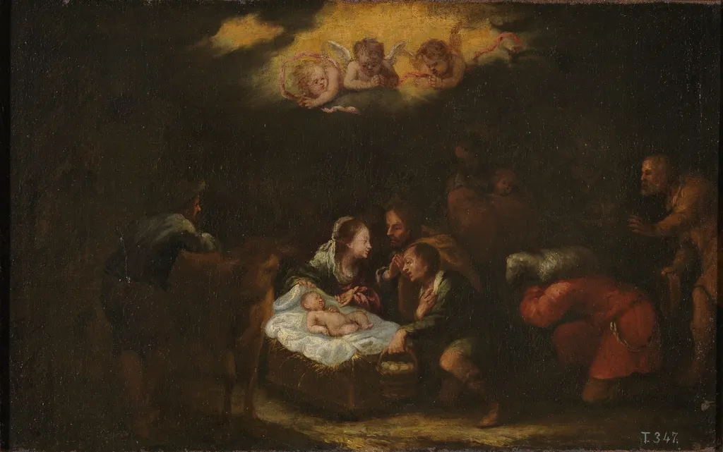 The Nativity, by Francisco Antolínez, oil, 1601