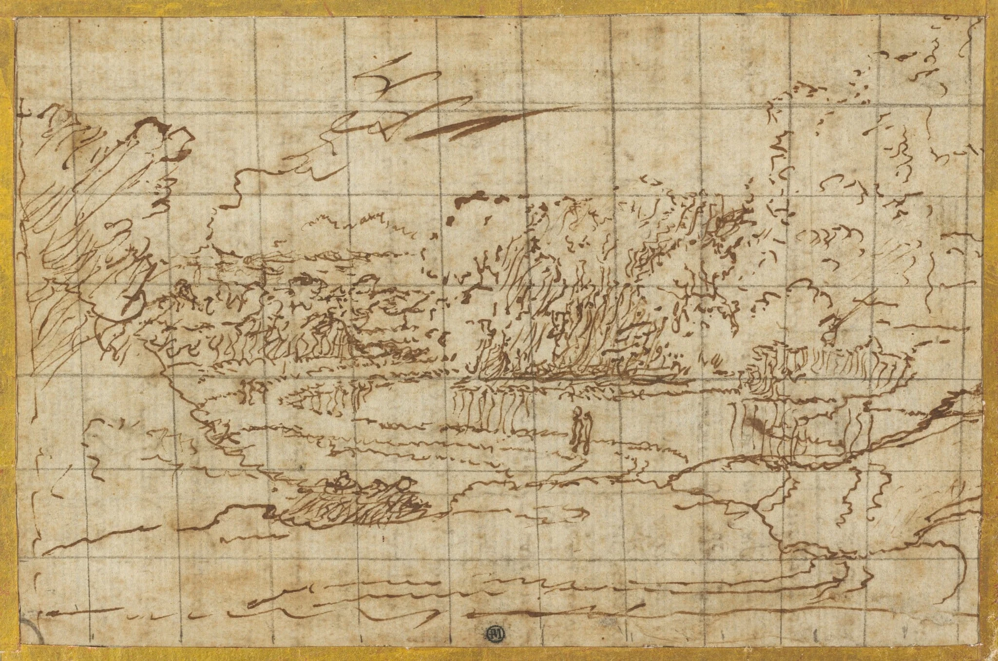 Road along a Winding River, detail