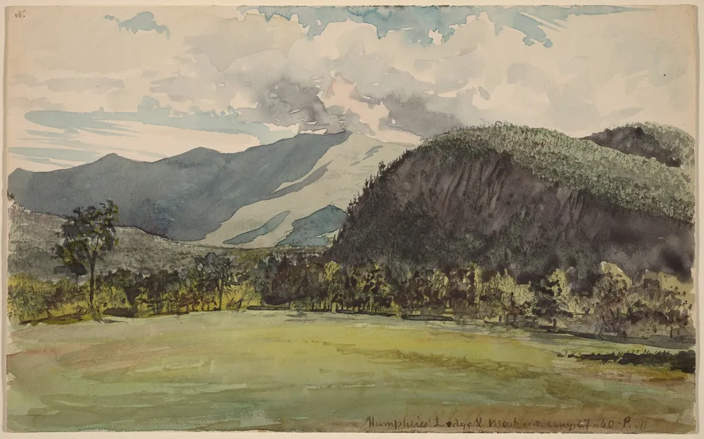 Humphrey's Ledge, by Charles de Wolf Brownell, watercolor, 1860