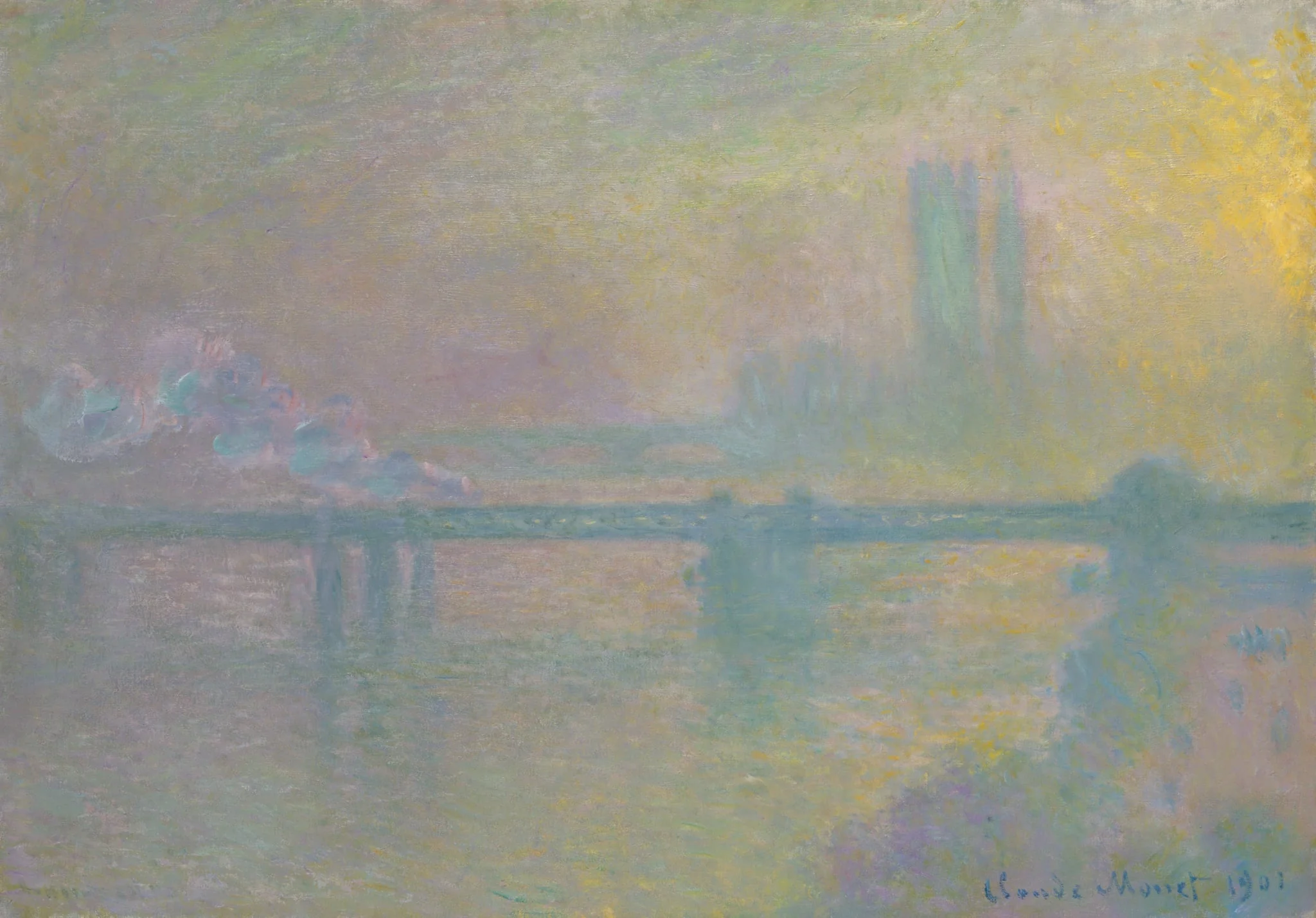 Charing Cross Bridge, London, detail