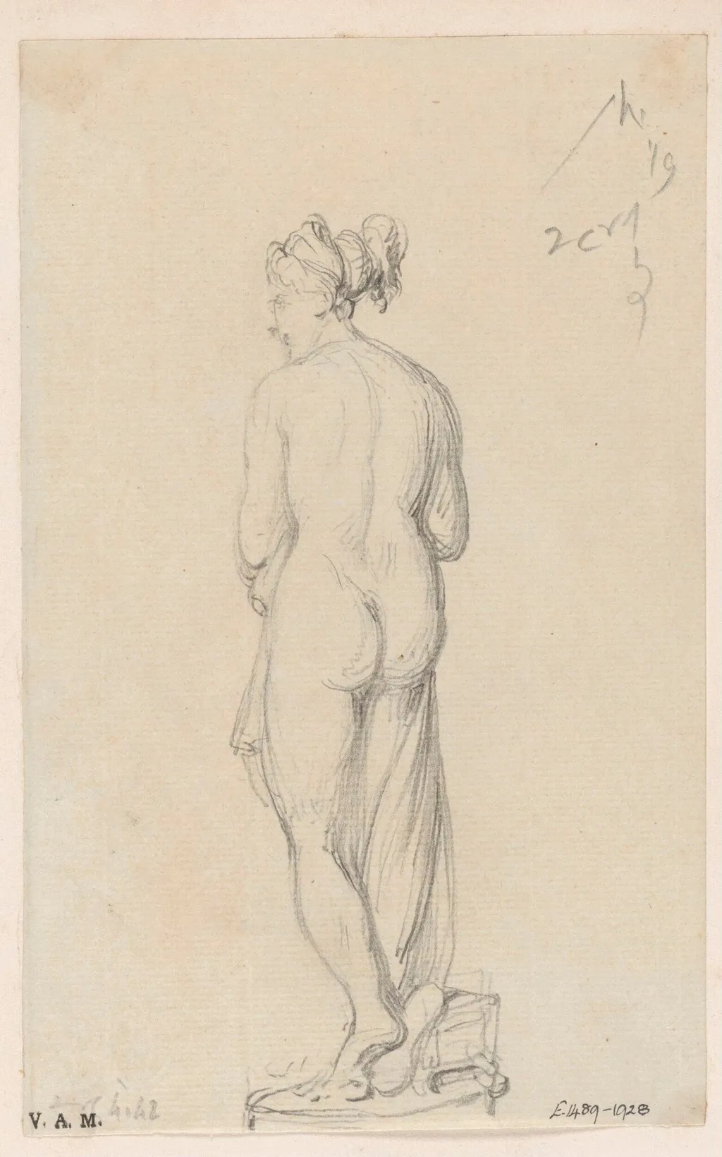A classical statue, by George Chinnery, 6