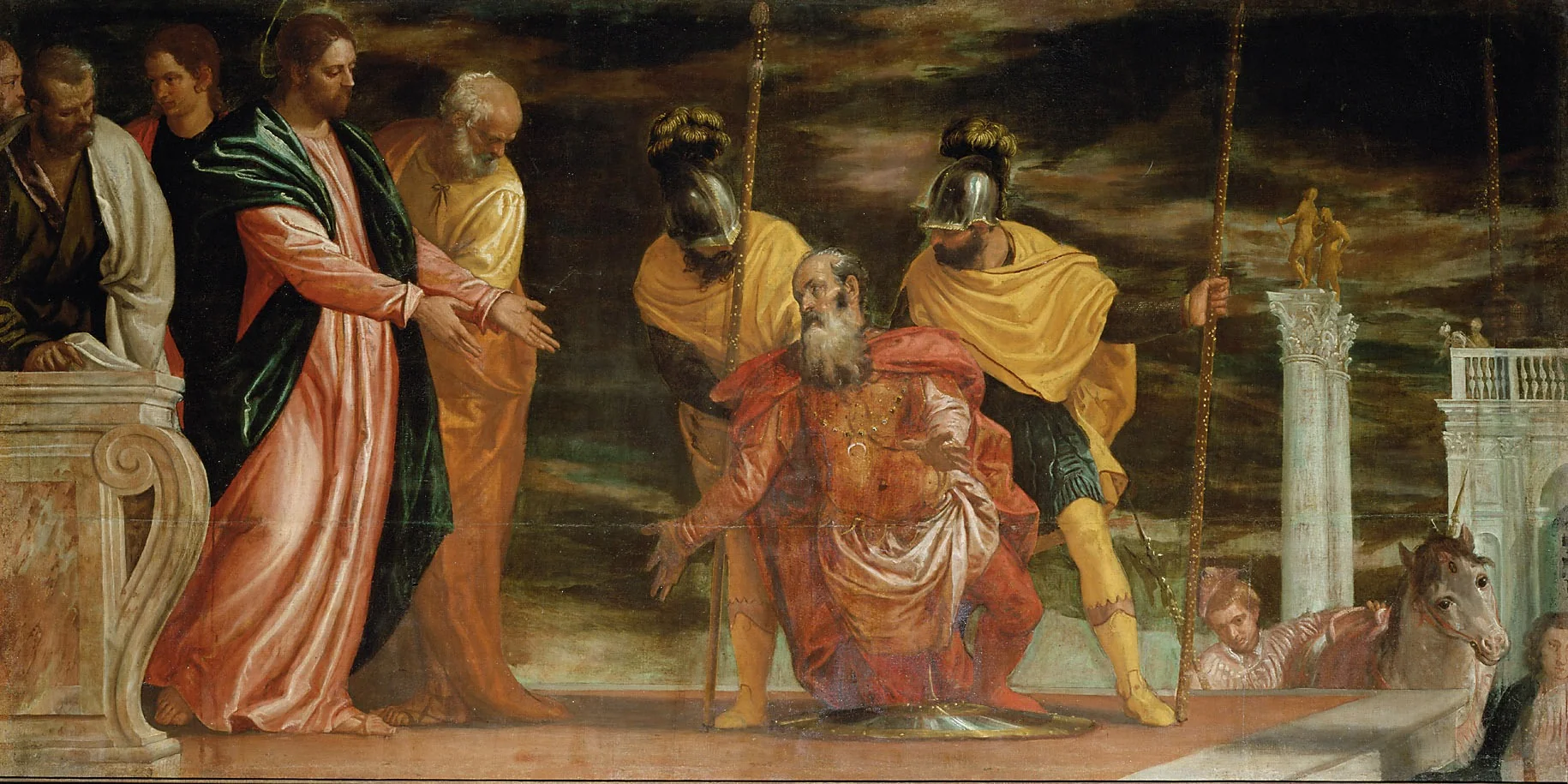 Christus und der Hauptmann von Kafarnaum, detail