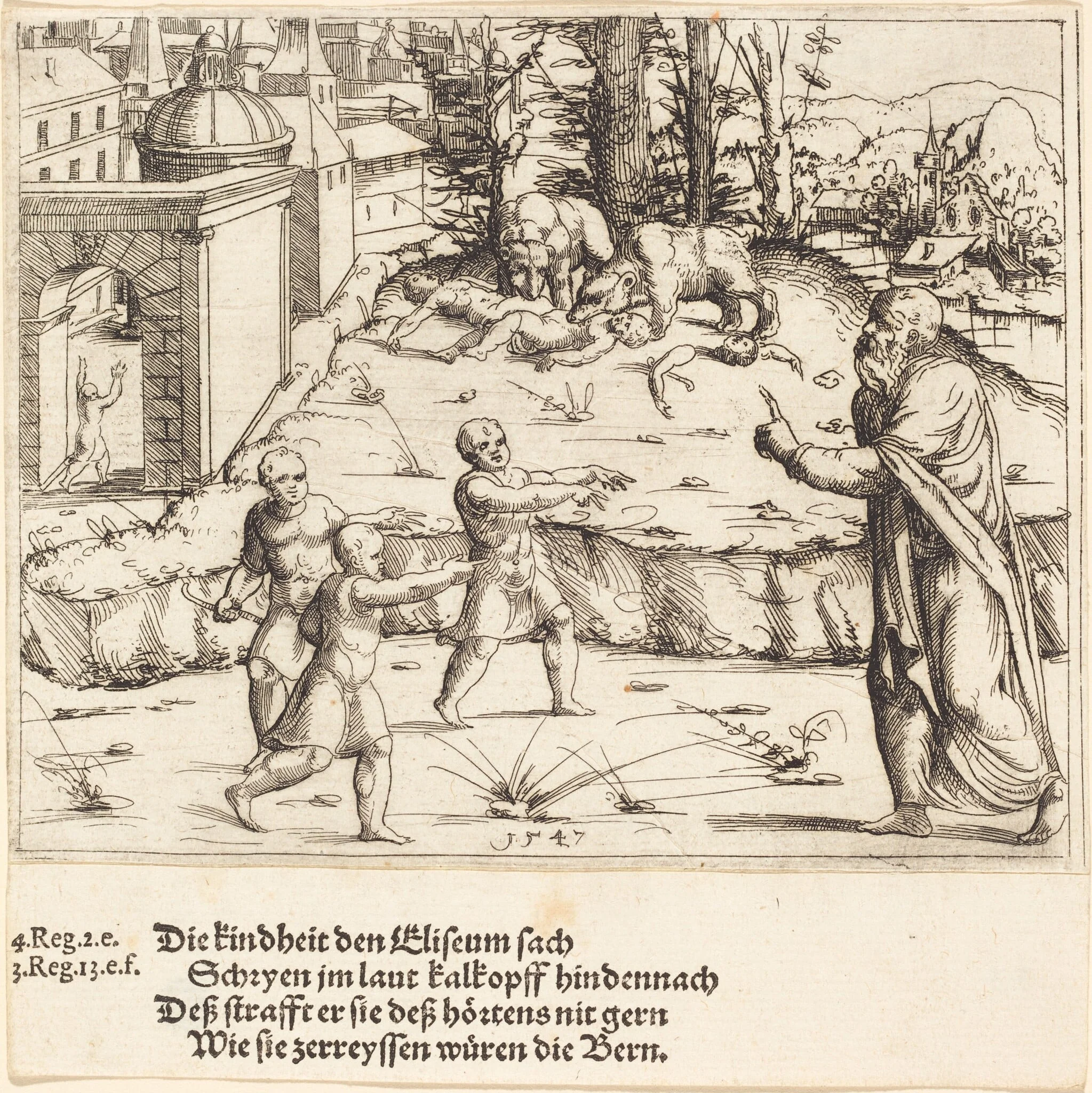 The Murder of the Children of Bethel, detail