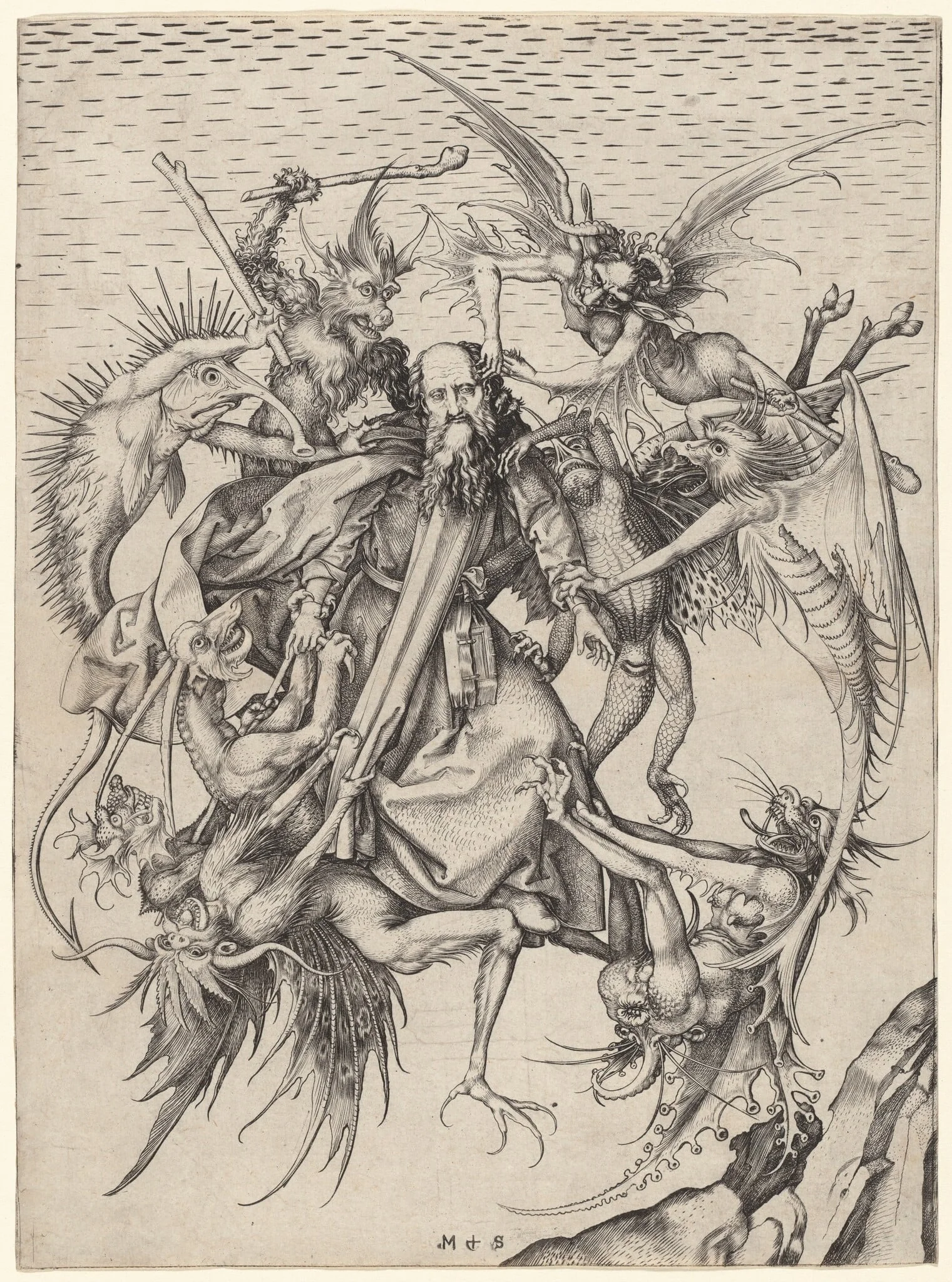 The Tribulations of Saint Anthony, detail