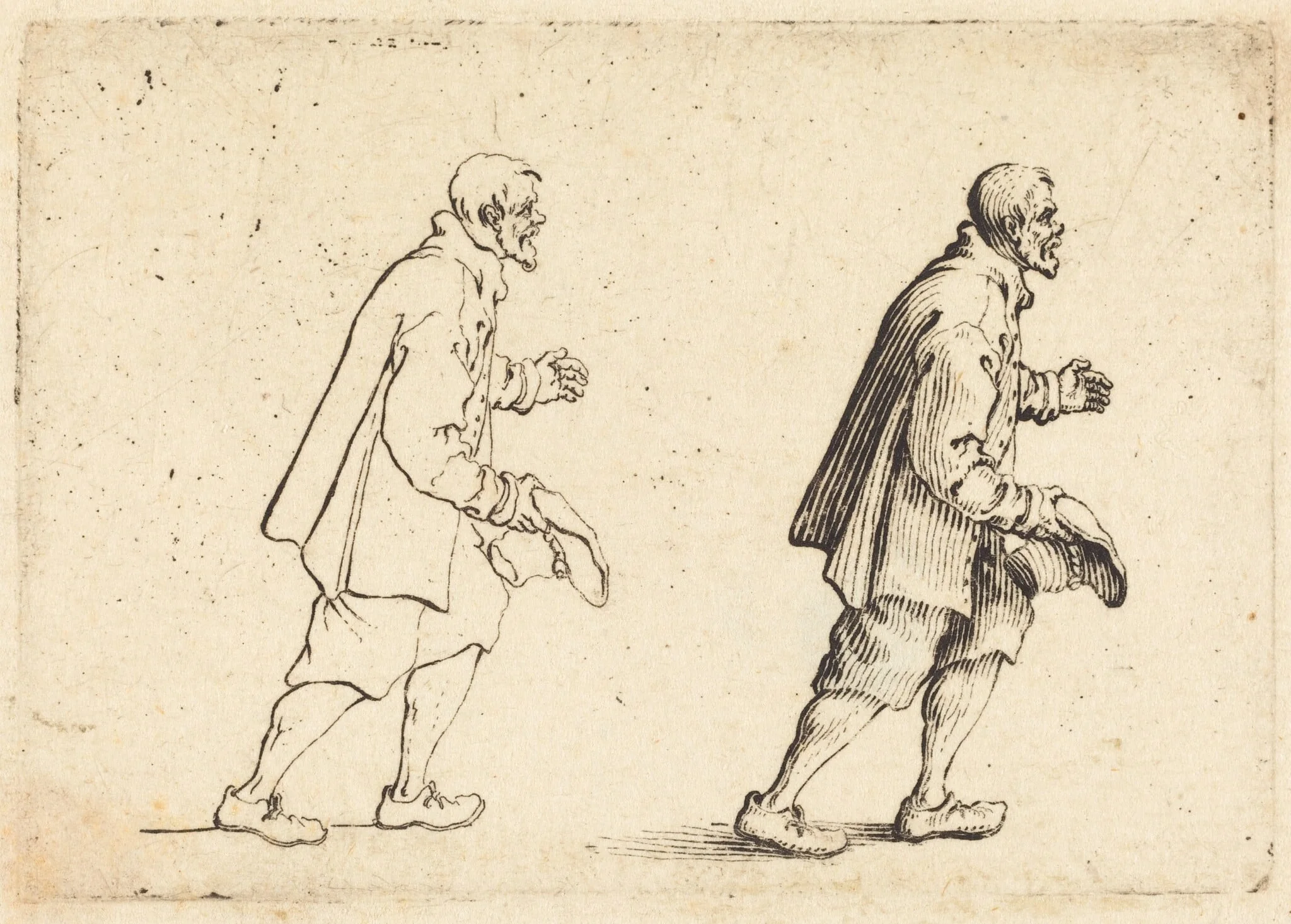 Peasant with Hat in Hand, detail