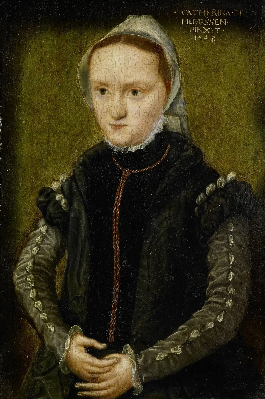 Portrait of a woman (1548), by Catarina van Hemessen, oil, 1548