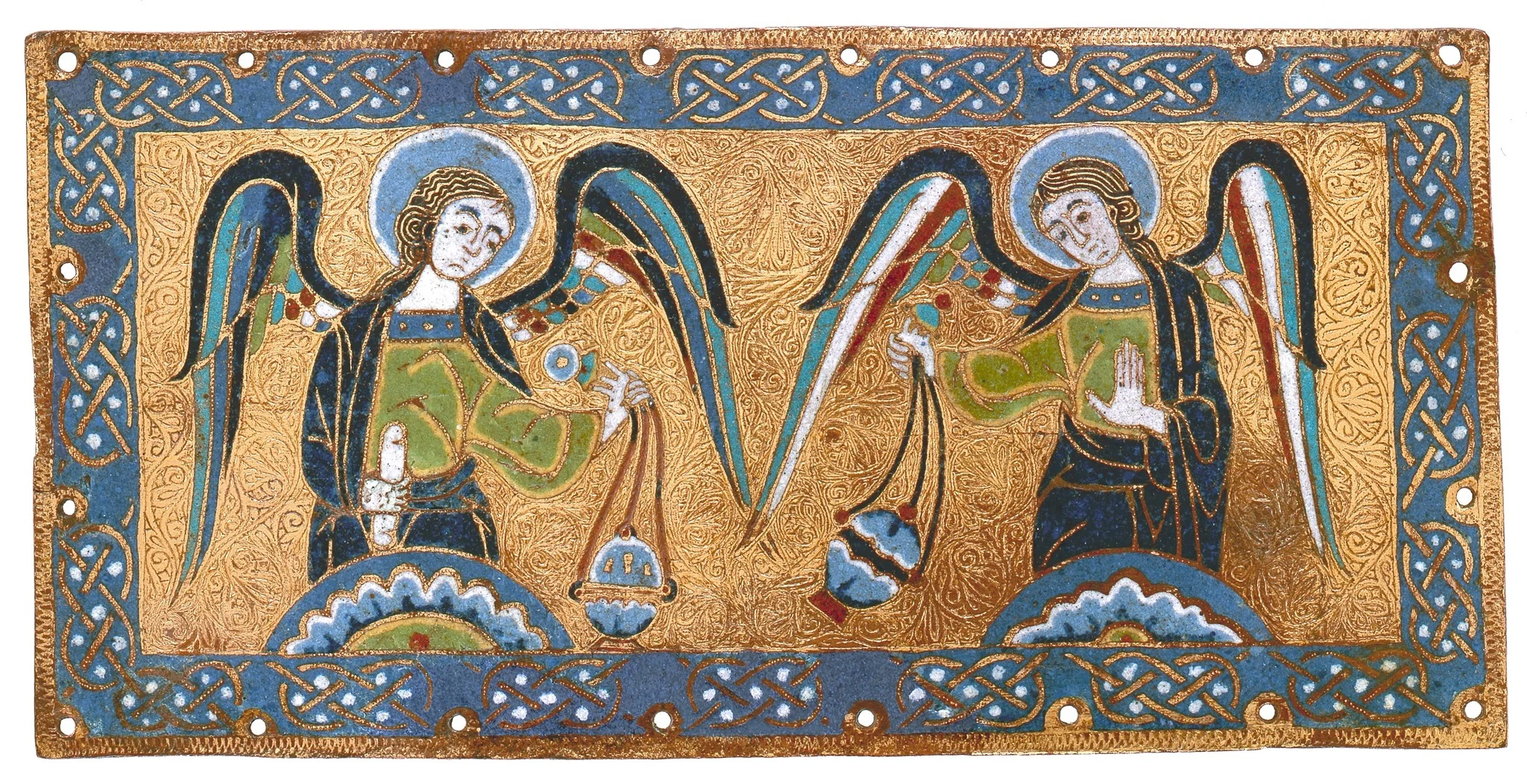 Plaque with Censing Angels, detail