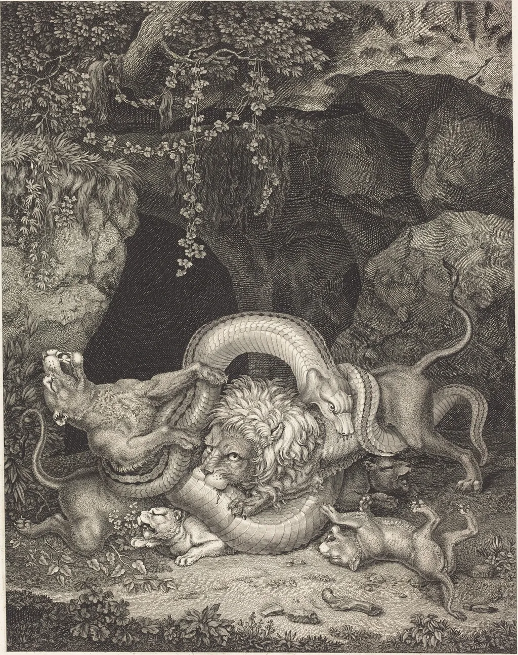 The Animal Laocöon, by Johann Heinrich Wilhelm Tischbein, ink, 1796