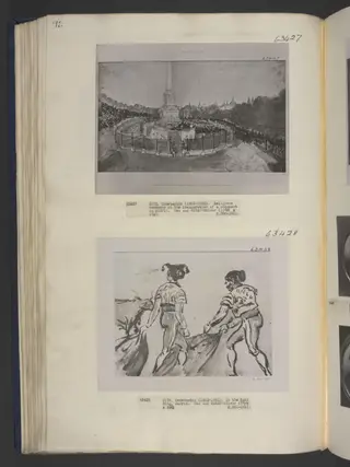 Religious ceremony at the inauguration of a Monument in Madrid., by Constantin Guys, 4