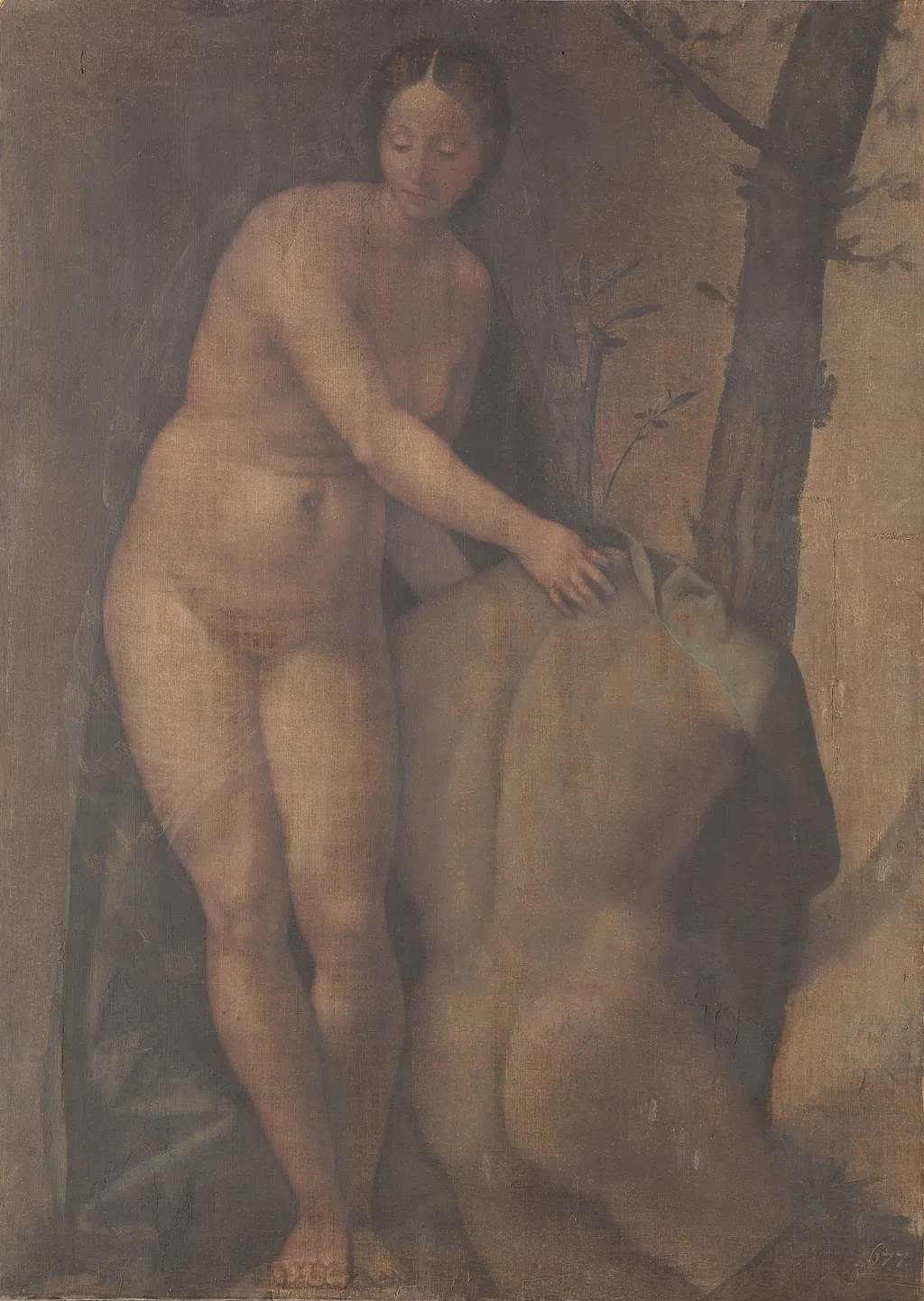 Allegorische weibliche Figur, by Girolamo da Treviso the Younger, unspecified, 1525