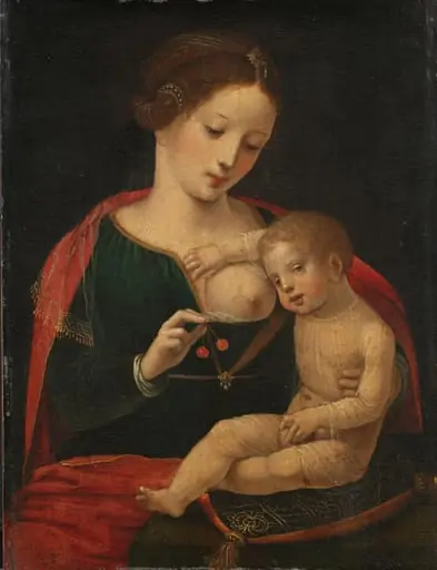 Virgin and Child, by Meester van de Vrouwelijke Halffiguren, unspecified, 1520
