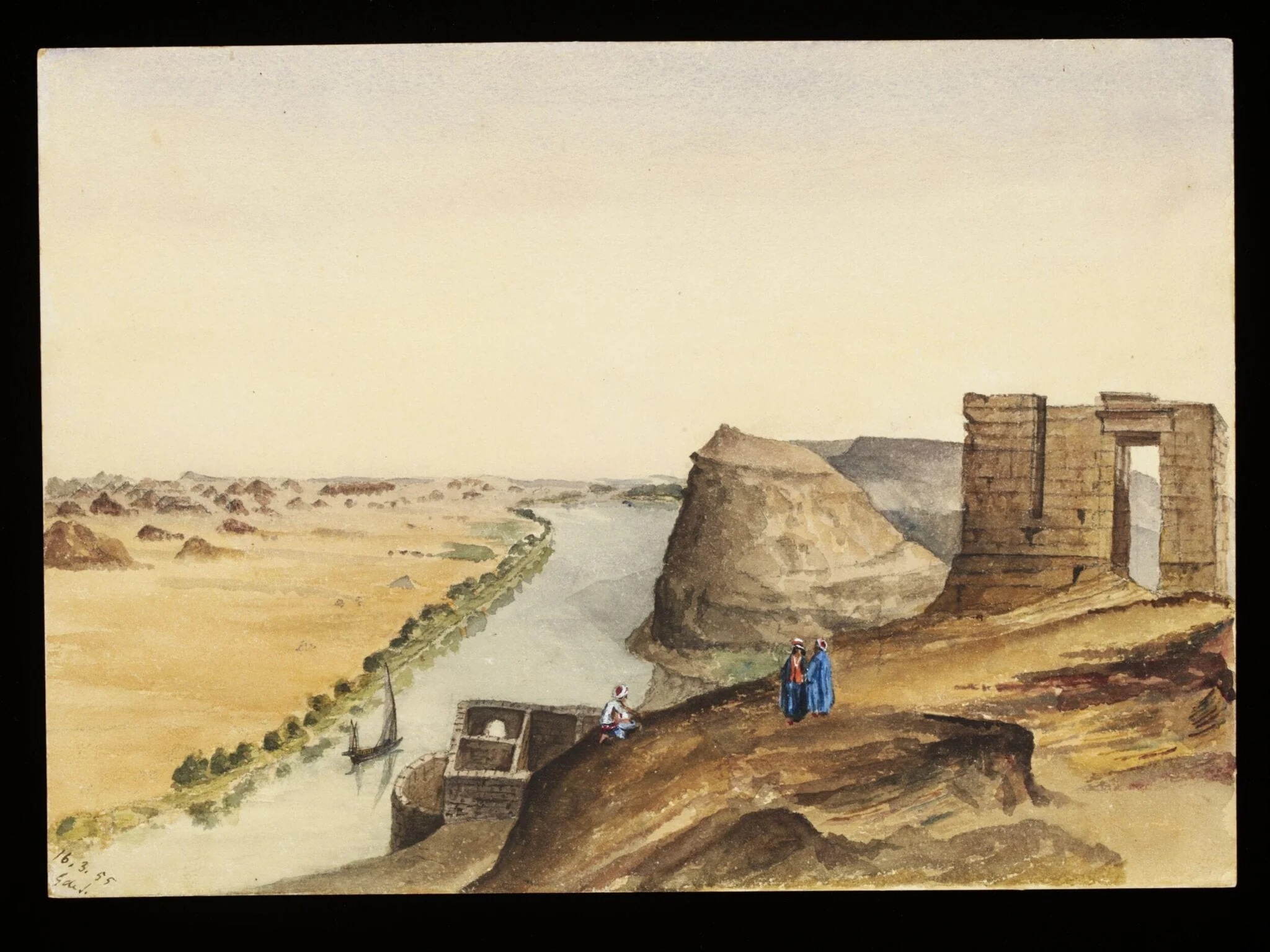 `Ibreem - The Ancient Castle of Premnis (parva) Nubia. Frontier Cantonment of the Romans "On the Nile", detail