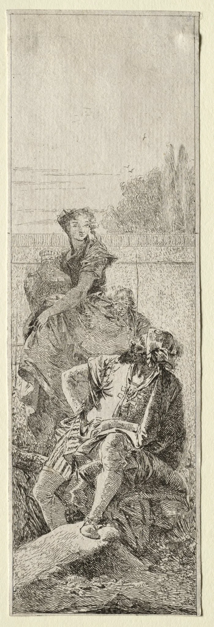 Two Peasants, detail