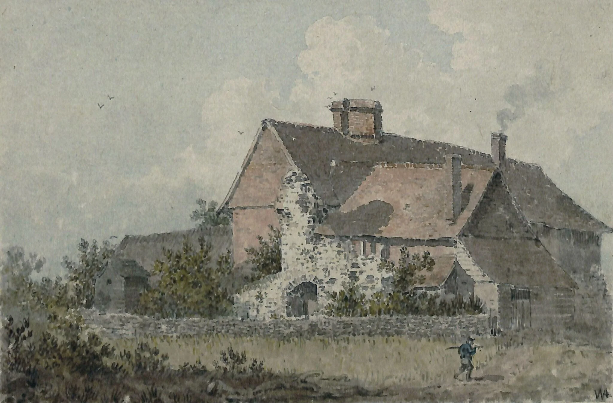 Higham Abbey near Rochester, detail