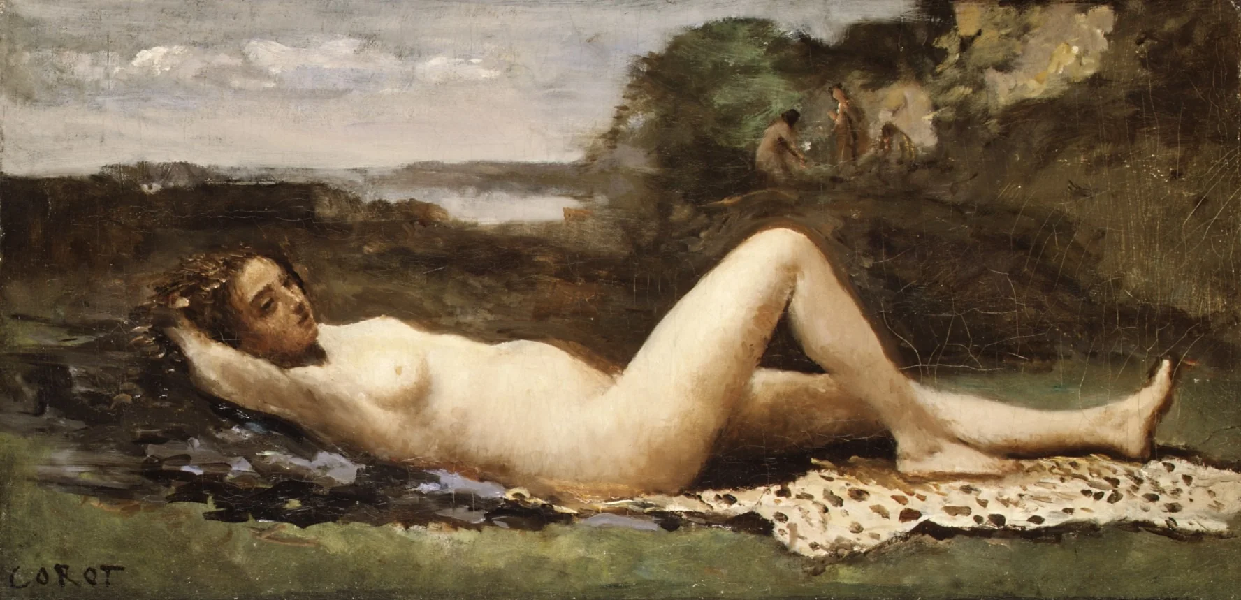 Bacchante in a Landscape, detail