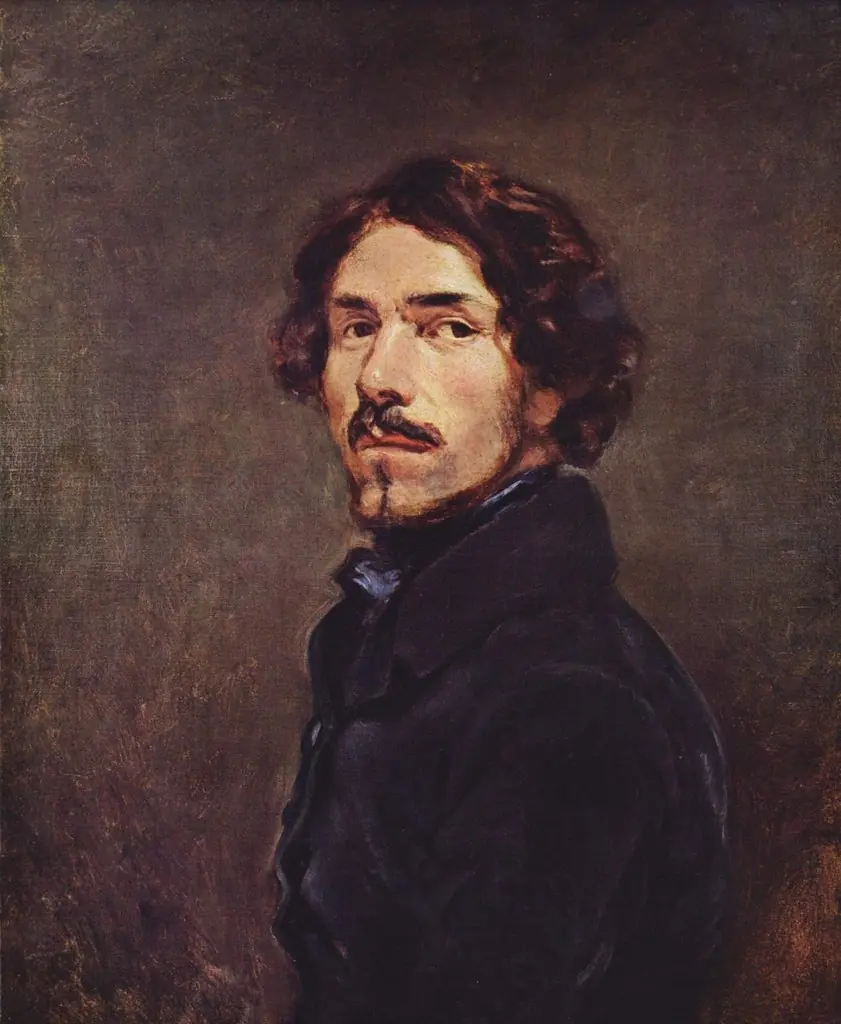 Self portrait, by Eugène Delacroix, oil, 1860