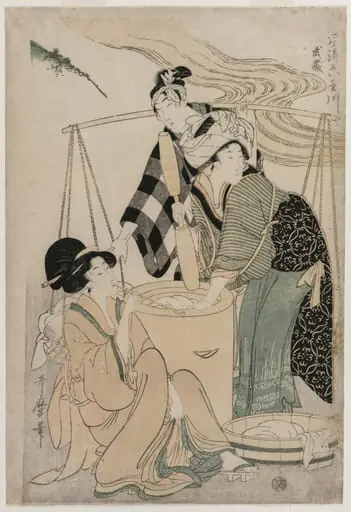 Settsu Province from the series Fashionable Six Jewel Rivers (Furyu Mu Tamagawa), by Kitagawa Utamaro, 1804