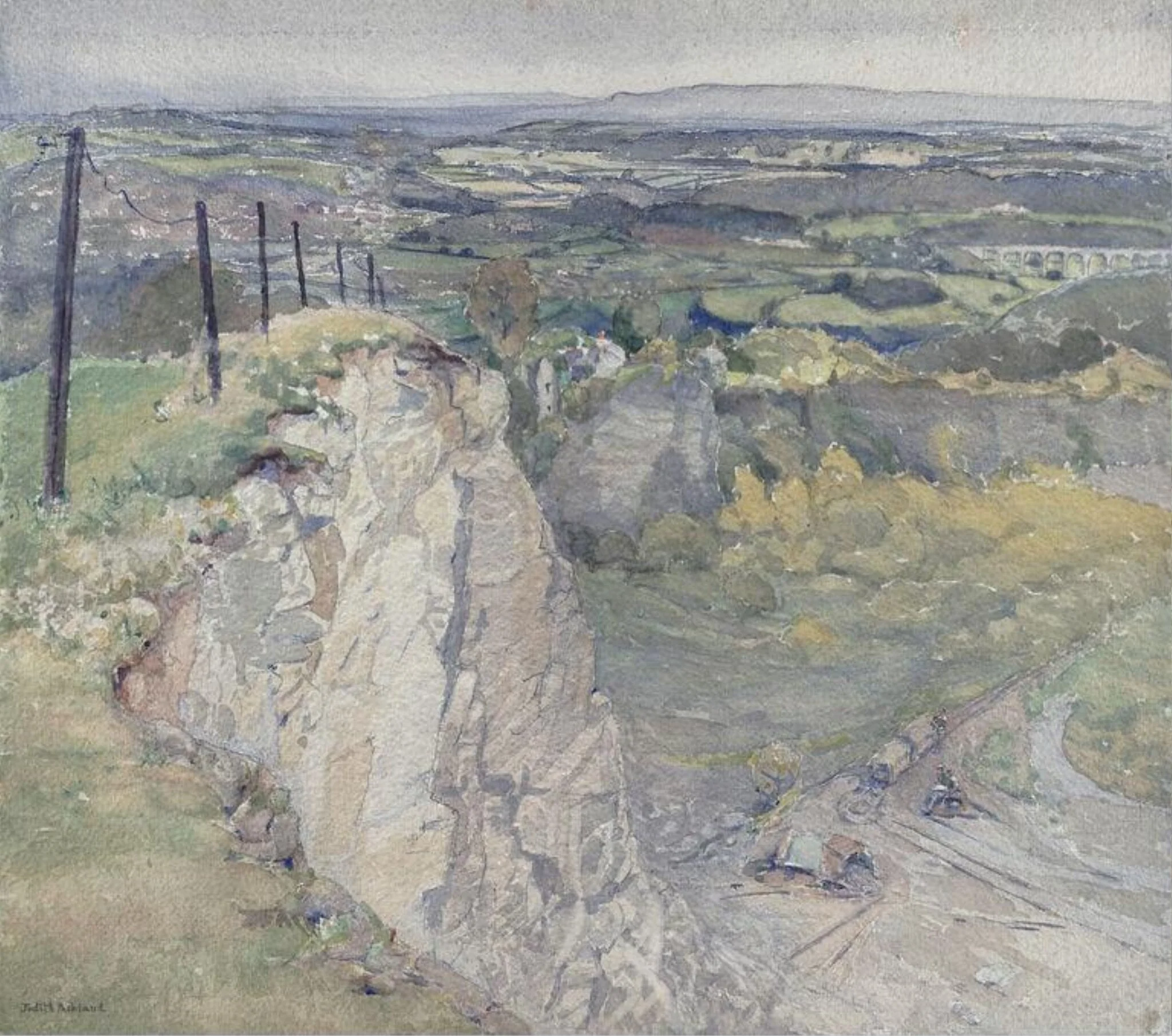 View from a Quarry's Edge, detail