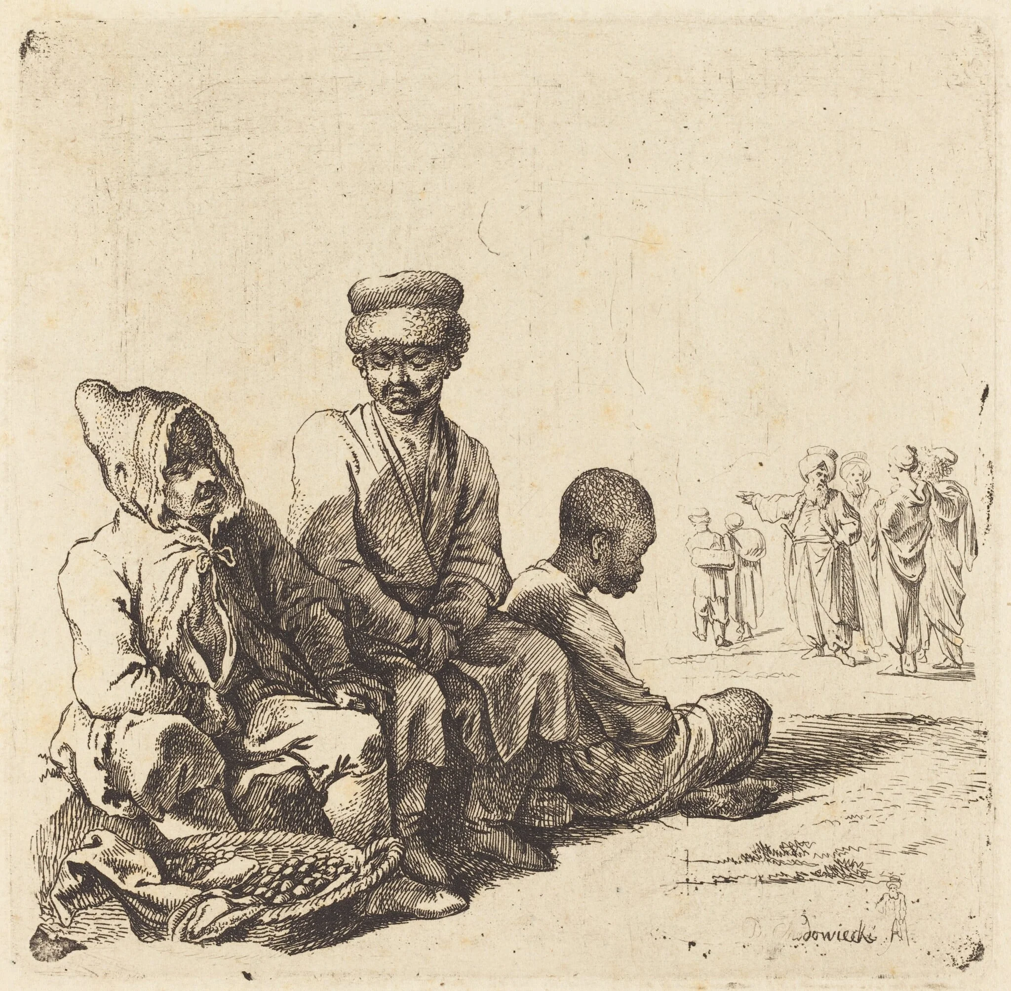 Russians and Turks, detail