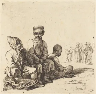Russians and Turks, by Daniel Nikolaus Chodowiecki, ink, 1764