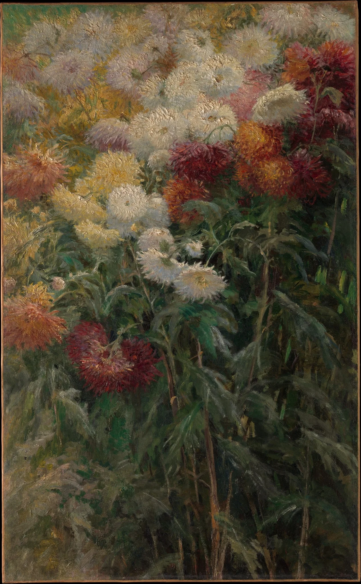 Chrysanthemums in the Garden at Petit Gennevilliers, detail