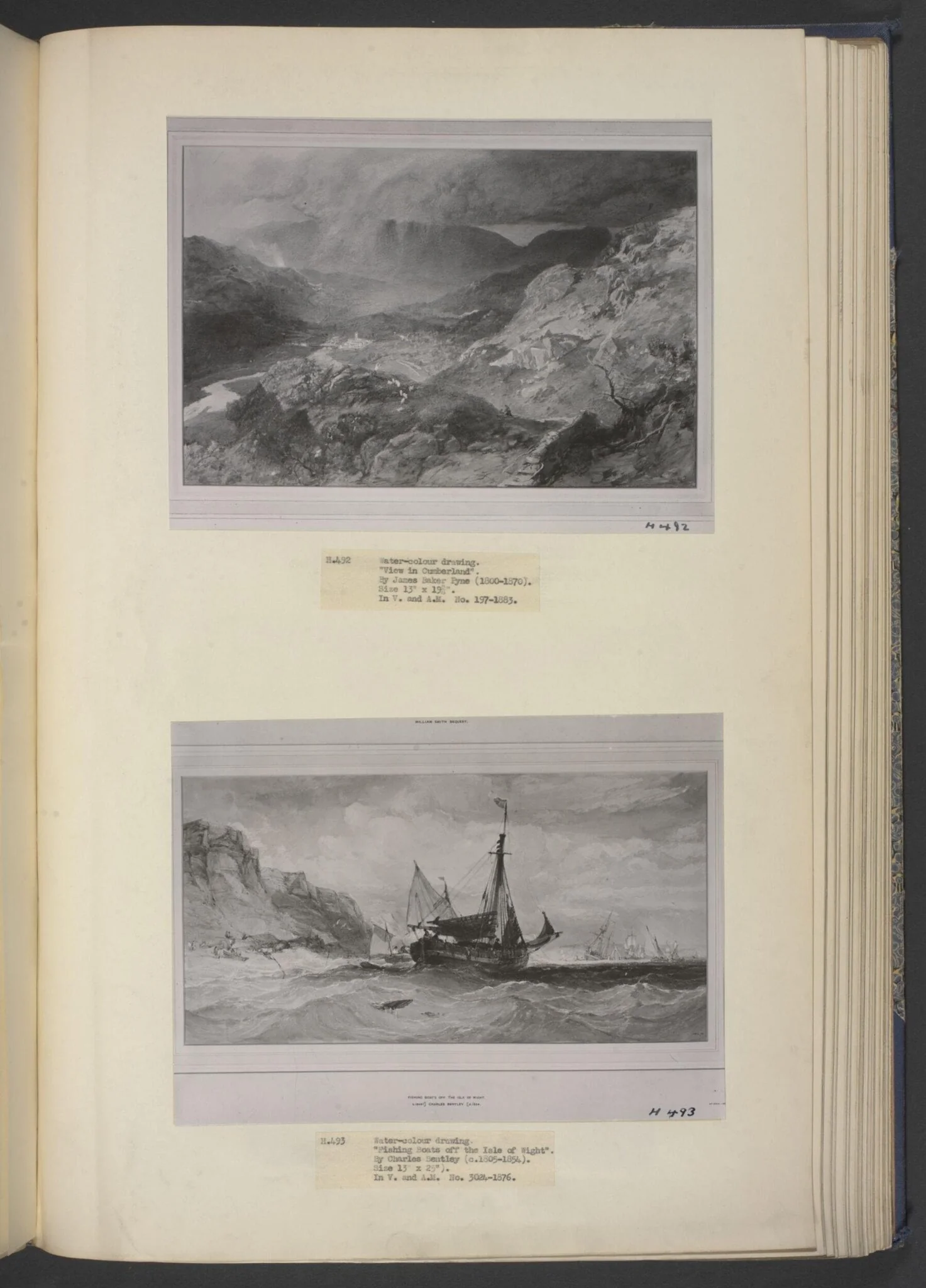 Fishing boats off the Isle of Wight, detail