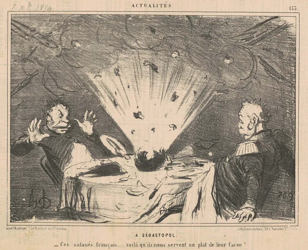 Sébastopol, by Honoré Daumier, ink, 1854
