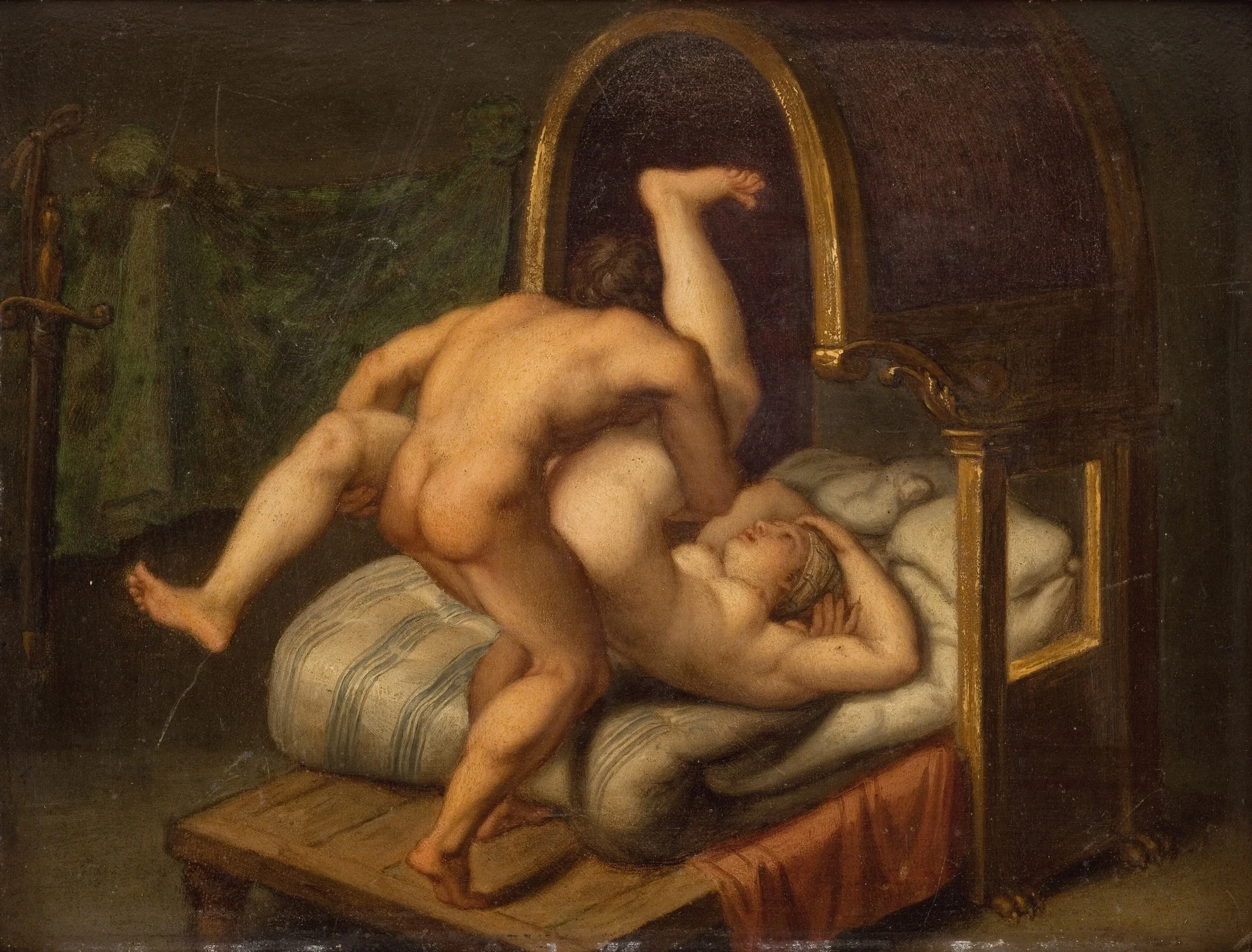 Nuditet med mand og kvinde, detail