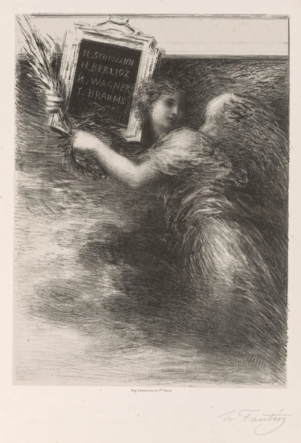 The Genius of Music, by Henri Fantin-Latour, 1881