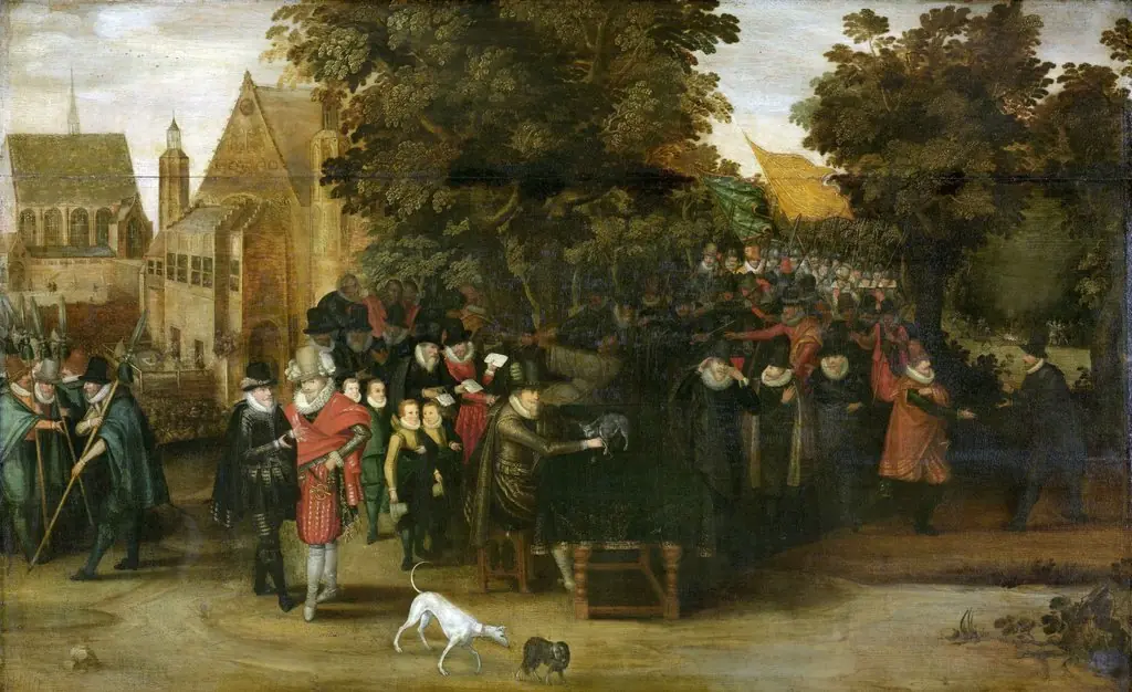 Satire on Dutch politics around 1619, by Adriaen van de Venne, oil, 1619