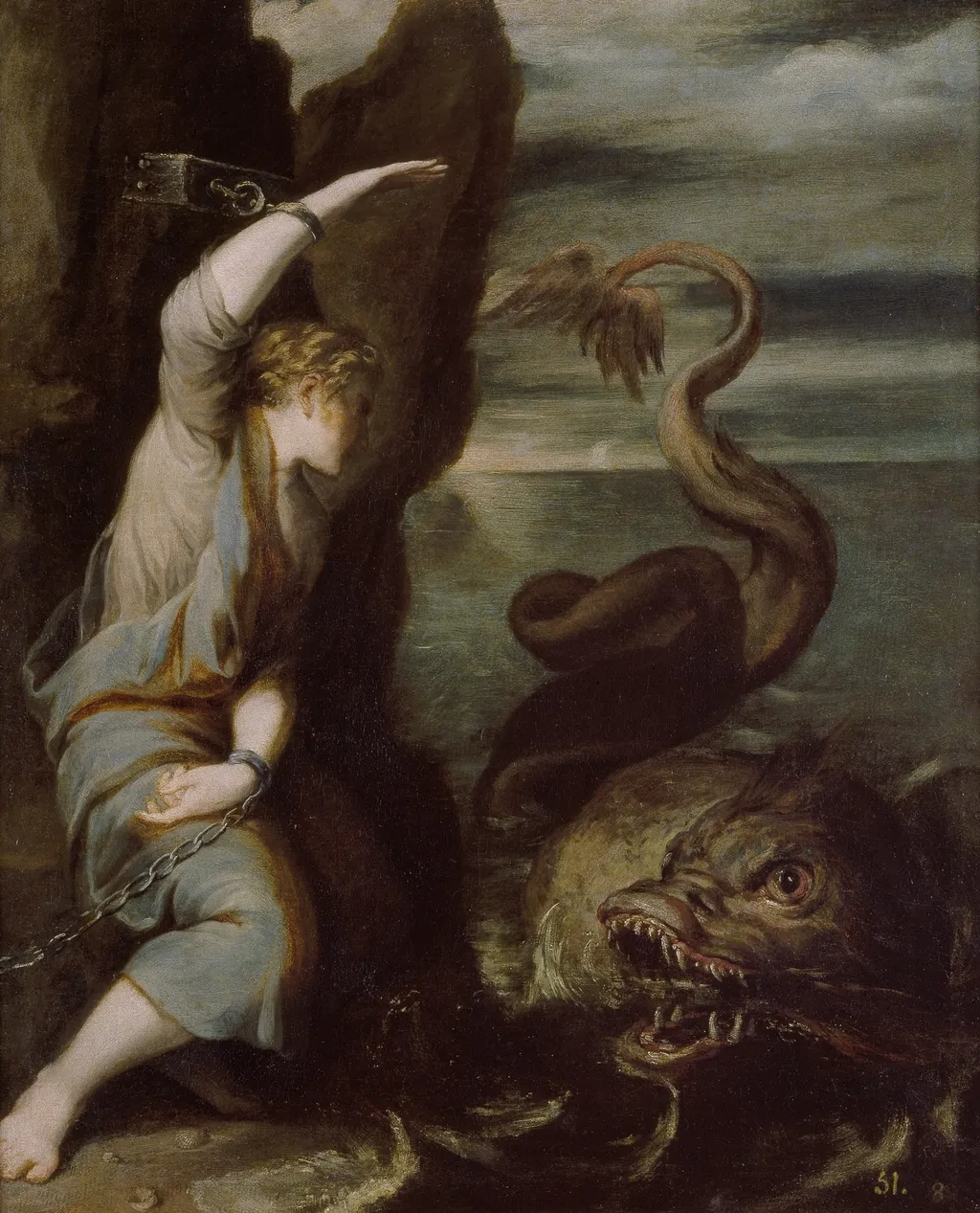 Andrómeda, by Juan Antonio de Frías y Escalante, oil, 1651