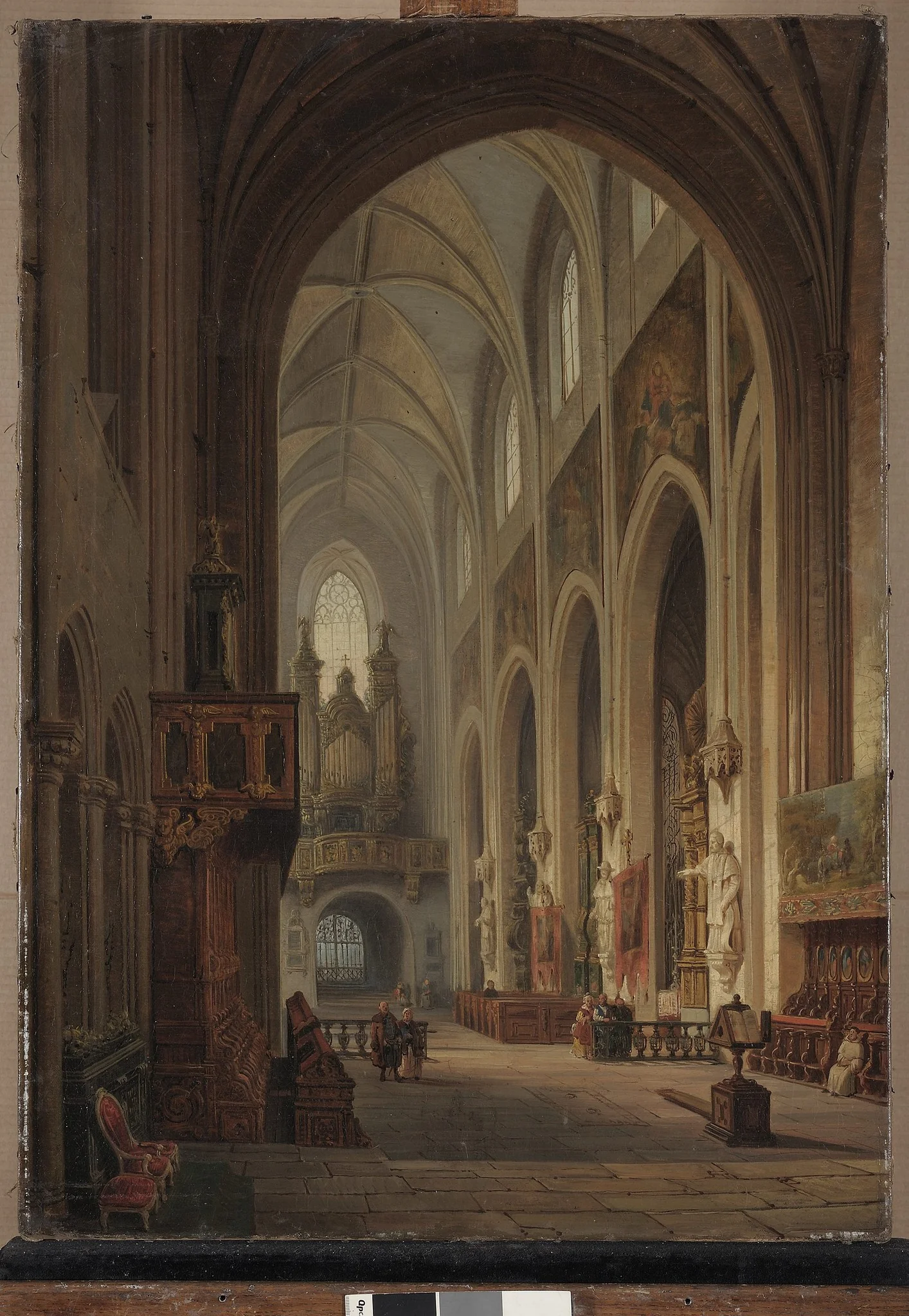 Interior of the Dominican Church in Kraków, detail