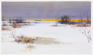 Snow Scene, by Bruce Crane, unspecified, 1899