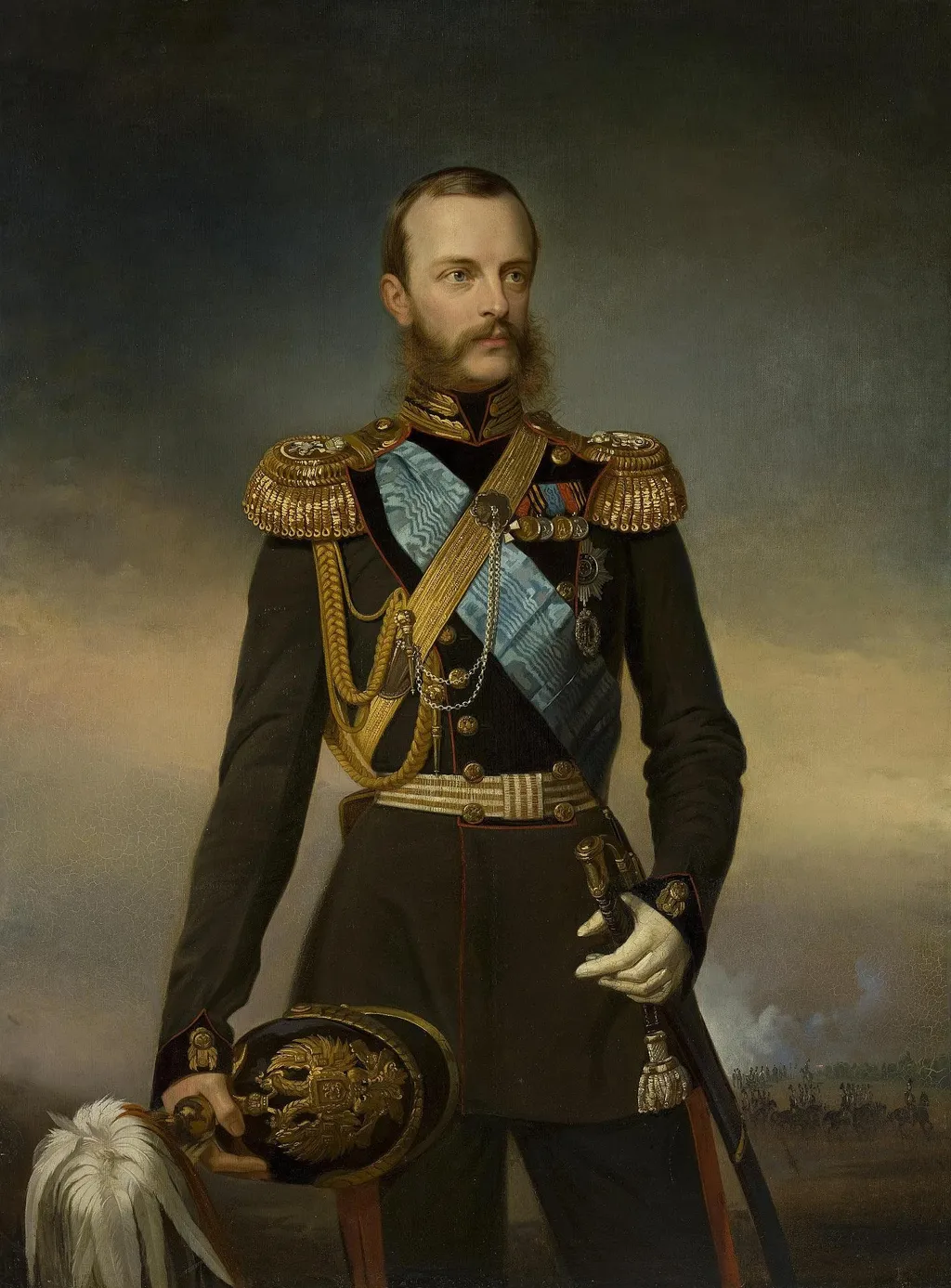 Portrait of Grand Duke Mikhail Nikolaevich, by Georg von Bothmann, oil, 1860