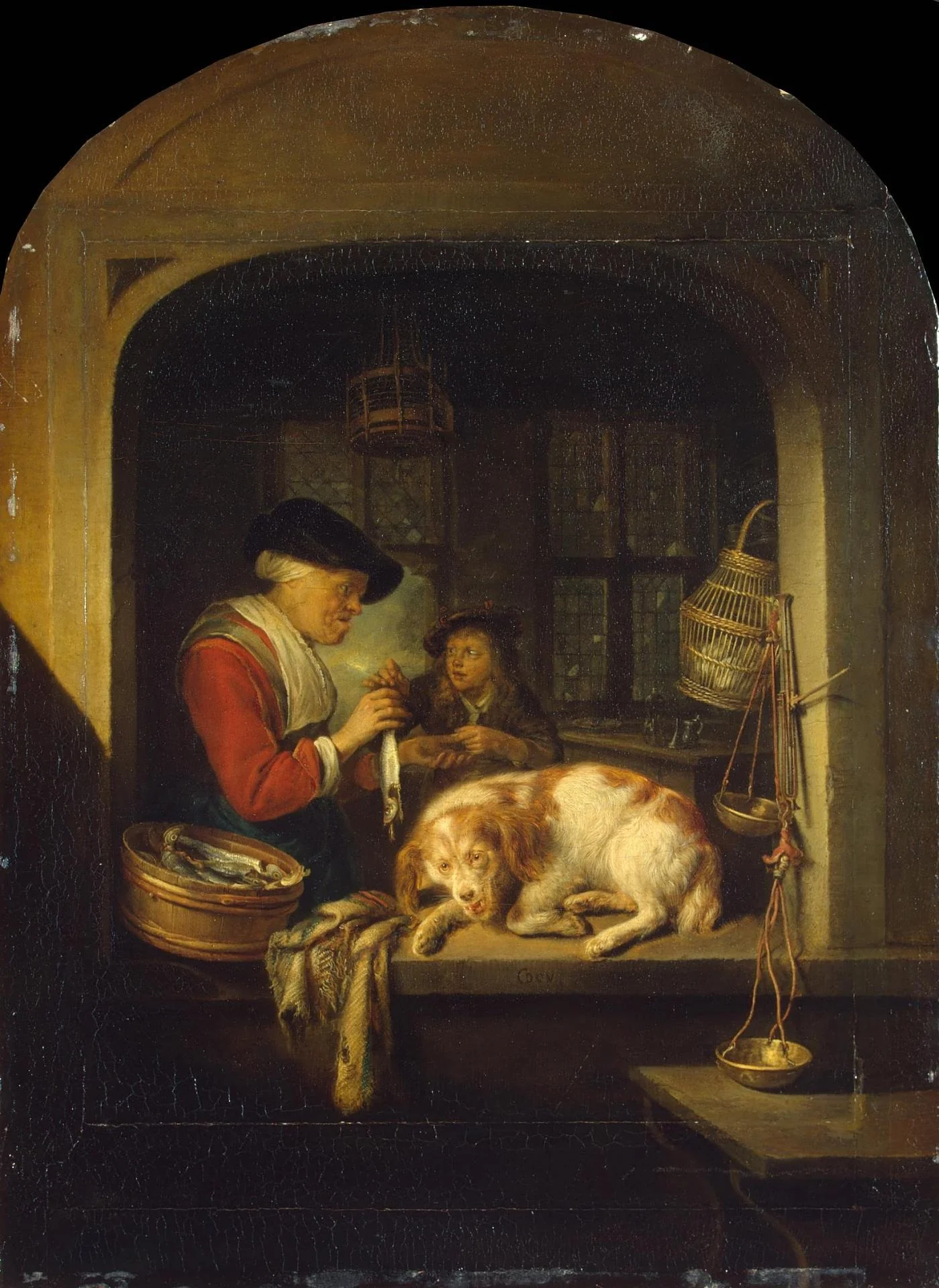 Herring Seller, detail