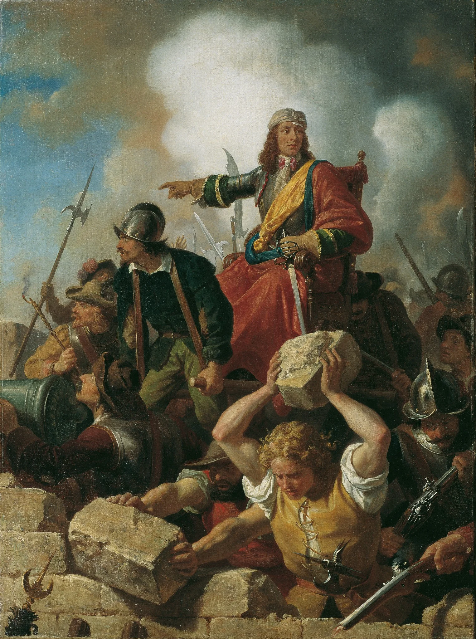 The defense of Vienna against the Turks in 1683, detail