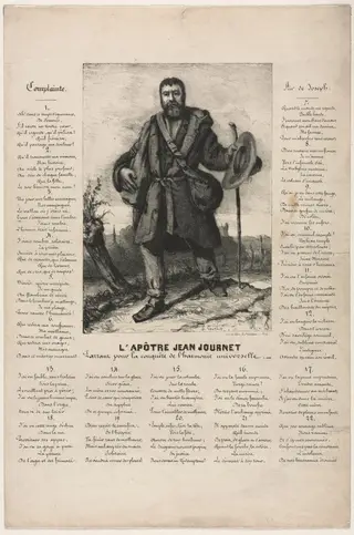 Jean Journet Departing for the Conquest of Universal Harmony, by Gustave Courbet, 1850