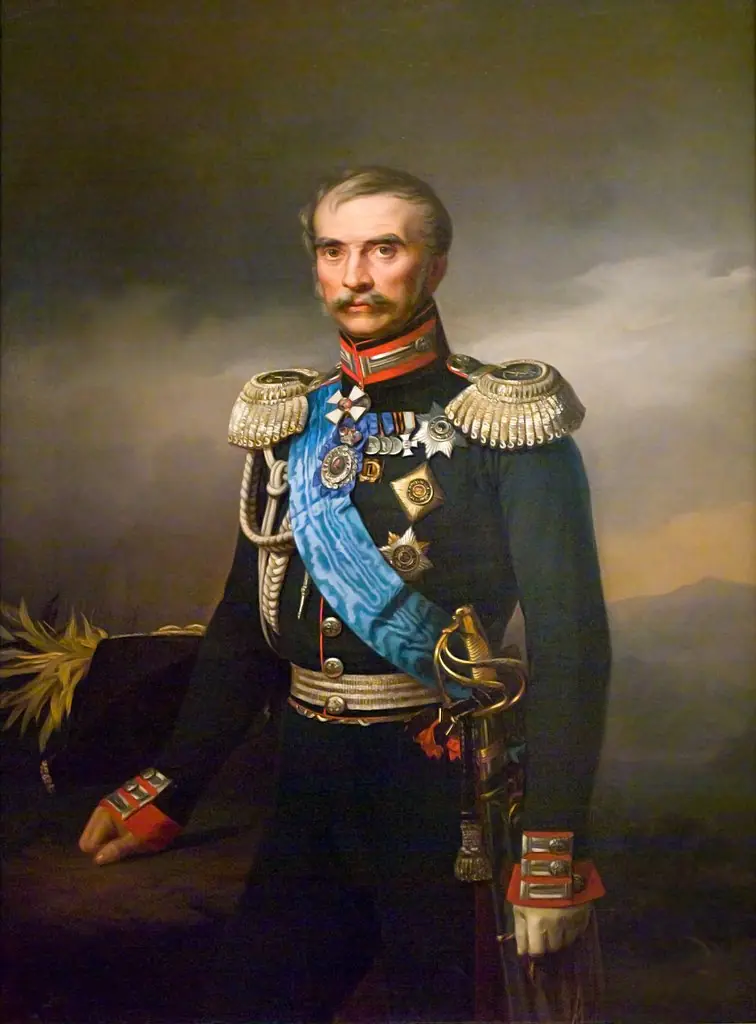 "Portrait of Illarion Vasilyevich Vasilchikov" (copy), by Georg von Bothmann, oil, 1859