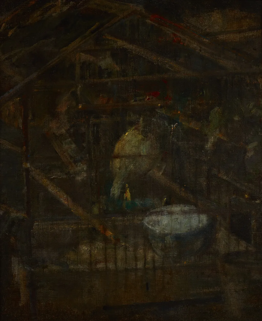 Birdcage, by Olga Boznańska, oil, 1896