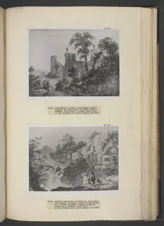 Framlingham Castle, by Thomas Lound, watercolor, 1825