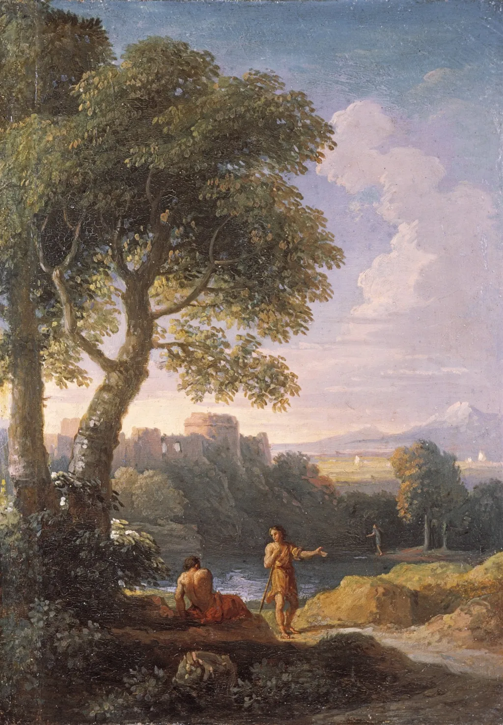 Landscape of the Roman "Compagna", by Jan Frans van Bloemen, oil, 1720