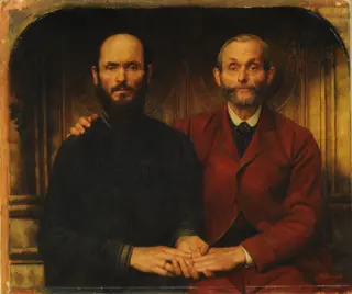 Friendship, by Jef Leempoels, oil, 1898