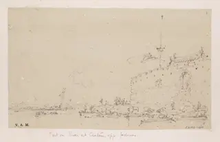 The Red Fort, Canton (Guangzhou), by George Chinnery, 19